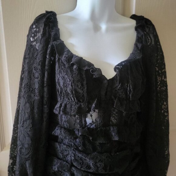 ASTR The Label Corset Bodice Mini Dress Women's Black Sweetheart Neck Zippered S - Picture 4 of 12